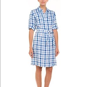 J. McLaughlin Gingham Shirt Dress